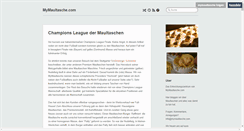 Desktop Screenshot of mymaultasche.com